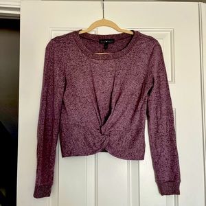 Derek Heart crop sweater